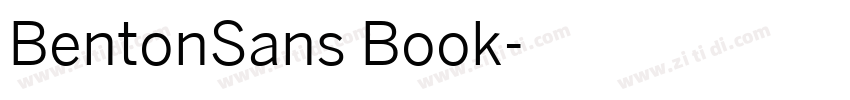 BentonSans Book字体转换